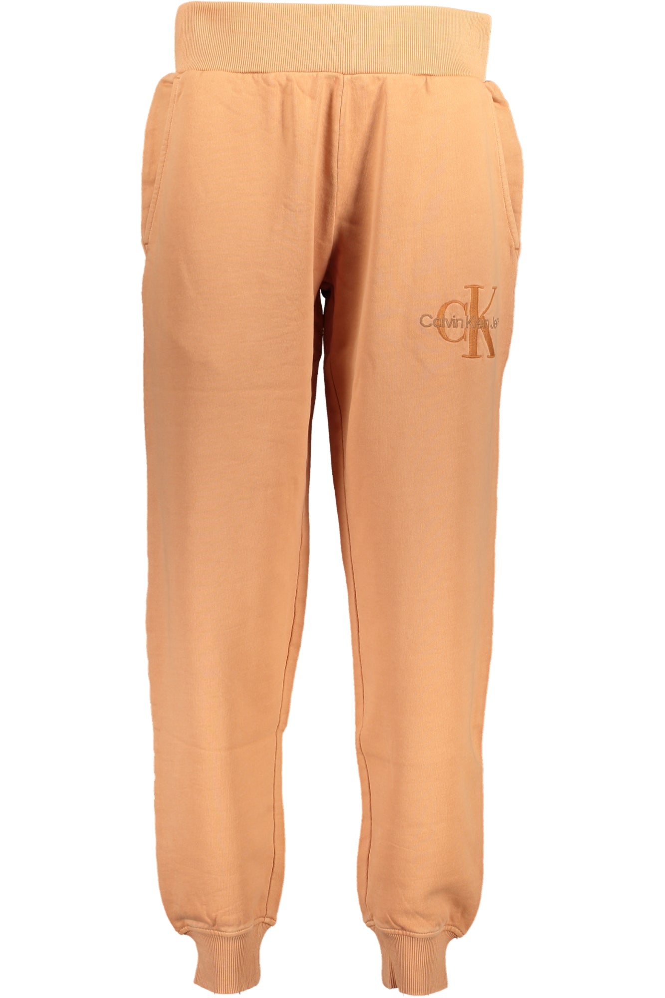 CALVIN KLEIN ORANGE TROUSERS FOR WOMEN
