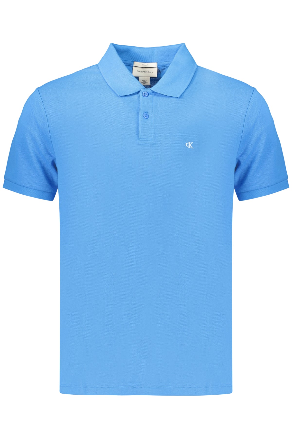POLO EM ALGODÃO CALVIN KLEIN HOMEM AZUL CLARO