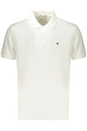 POLO EM ALGODÃO CALVIN KLEIN HOMEM BRANCO