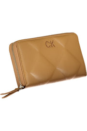 CARTEIRA COM FECHO CALVIN KLEIN MULHER CASTANHA
