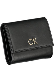 CARTEIRA COM LOGÓTIPO CALVIN KLEIN MULHER PRETA