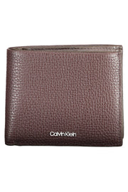 CARTEIRA EM COURO CALVIN KLEIN HOMEM CASTANHA