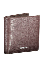 CARTEIRA EM COURO CALVIN KLEIN HOMEM CASTANHA