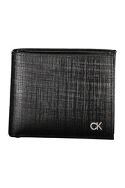 CARTEIRA EM COURO CALVIN KLEIN HOMEM PRETA