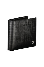 CARTEIRA EM COURO CALVIN KLEIN HOMEM PRETA