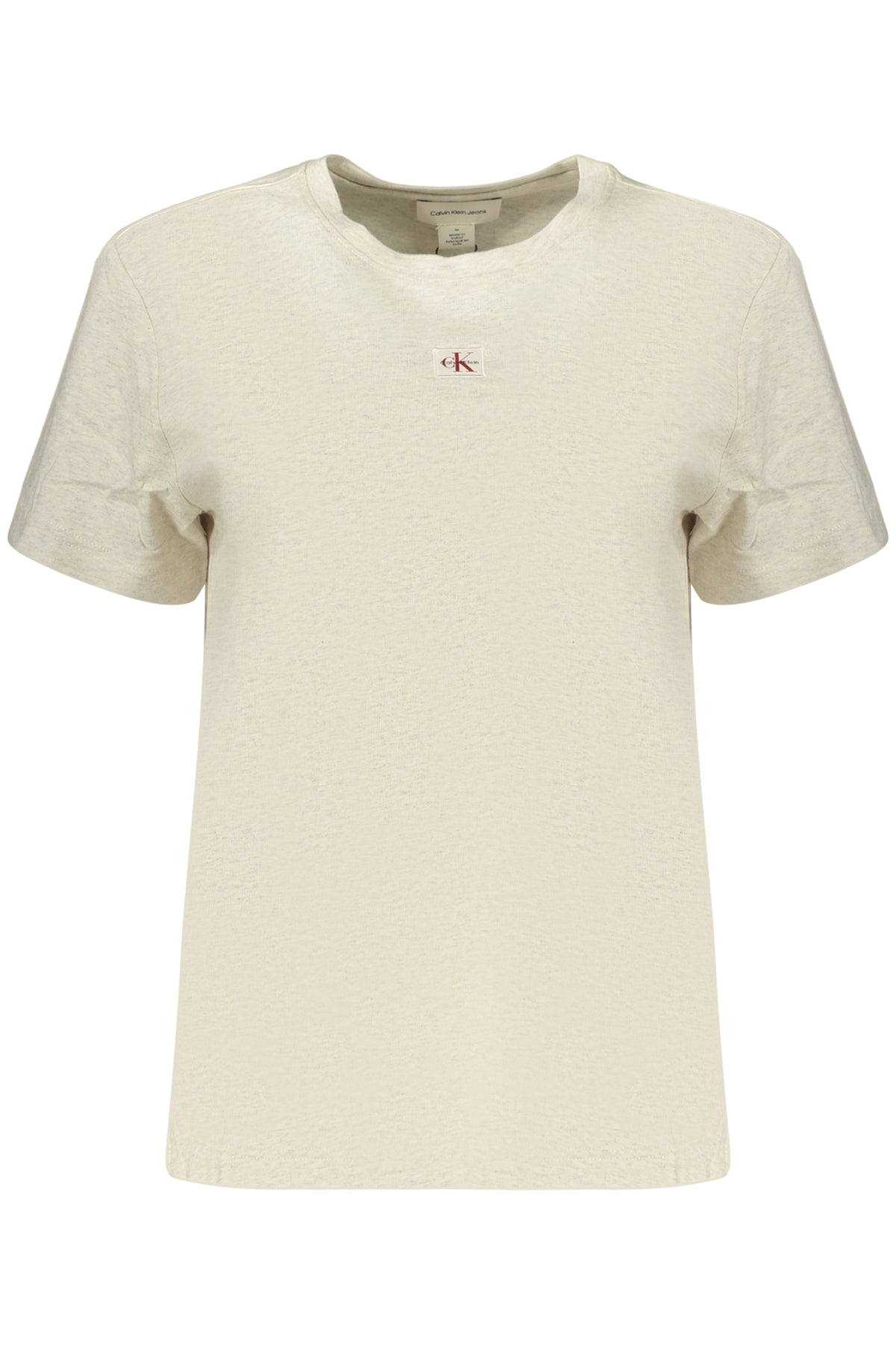 T-SHIRT EM ALGODÃO CALVIN KLEIN MULHER CINZENTA