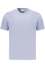 T-SHIRT EM ALGODÃO CALVIN KLEIN HOMEM AZUL CLARO