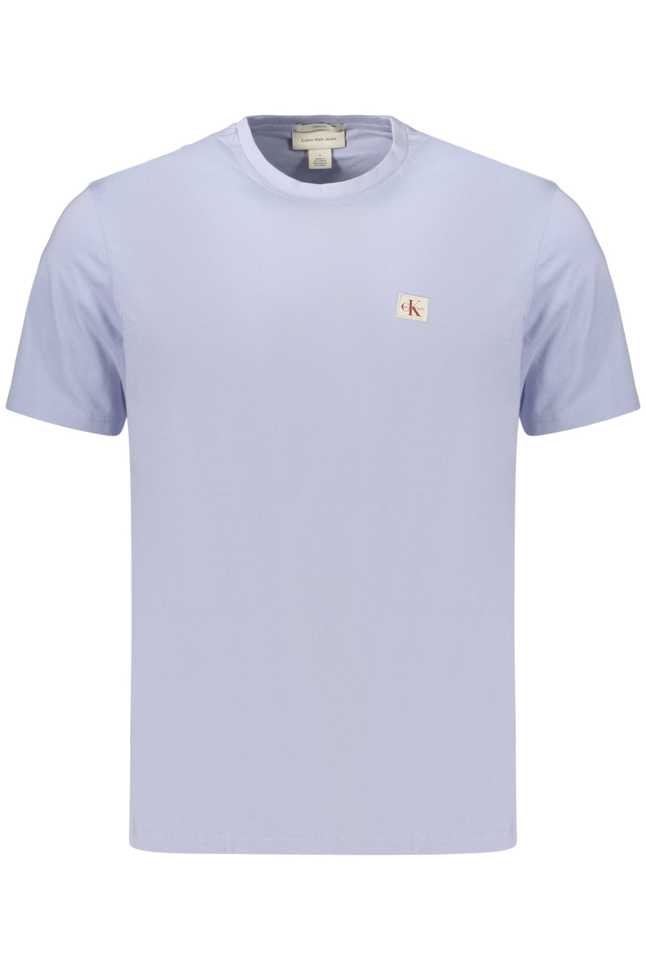 T-SHIRT EM ALGODÃO CALVIN KLEIN HOMEM AZUL CLARO