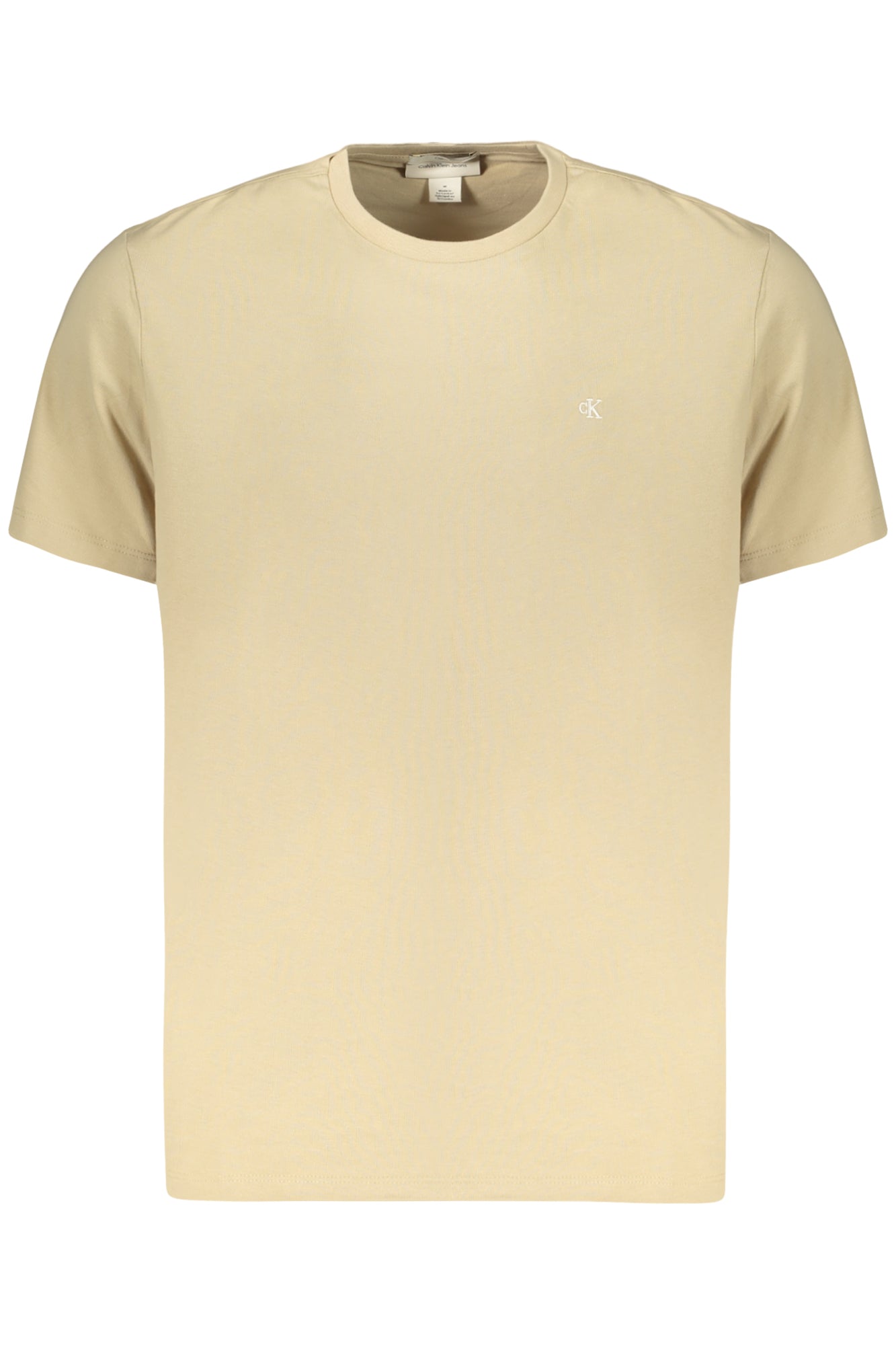 T-SHIRT EM ALGODÃO CALVIN KLEIN HOMEM BEGE
