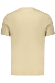 T-SHIRT EM ALGODÃO CALVIN KLEIN HOMEM BEGE