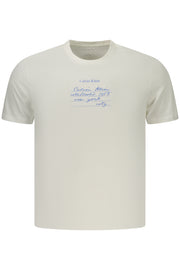 T-SHIRT EM ALGODÃO CALVIN KLEIN HOMEM BRANCA