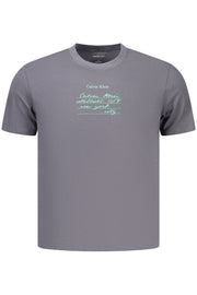 T-SHIRT EM ALGODÃO CALVIN KLEIN HOMEM CINZENTA