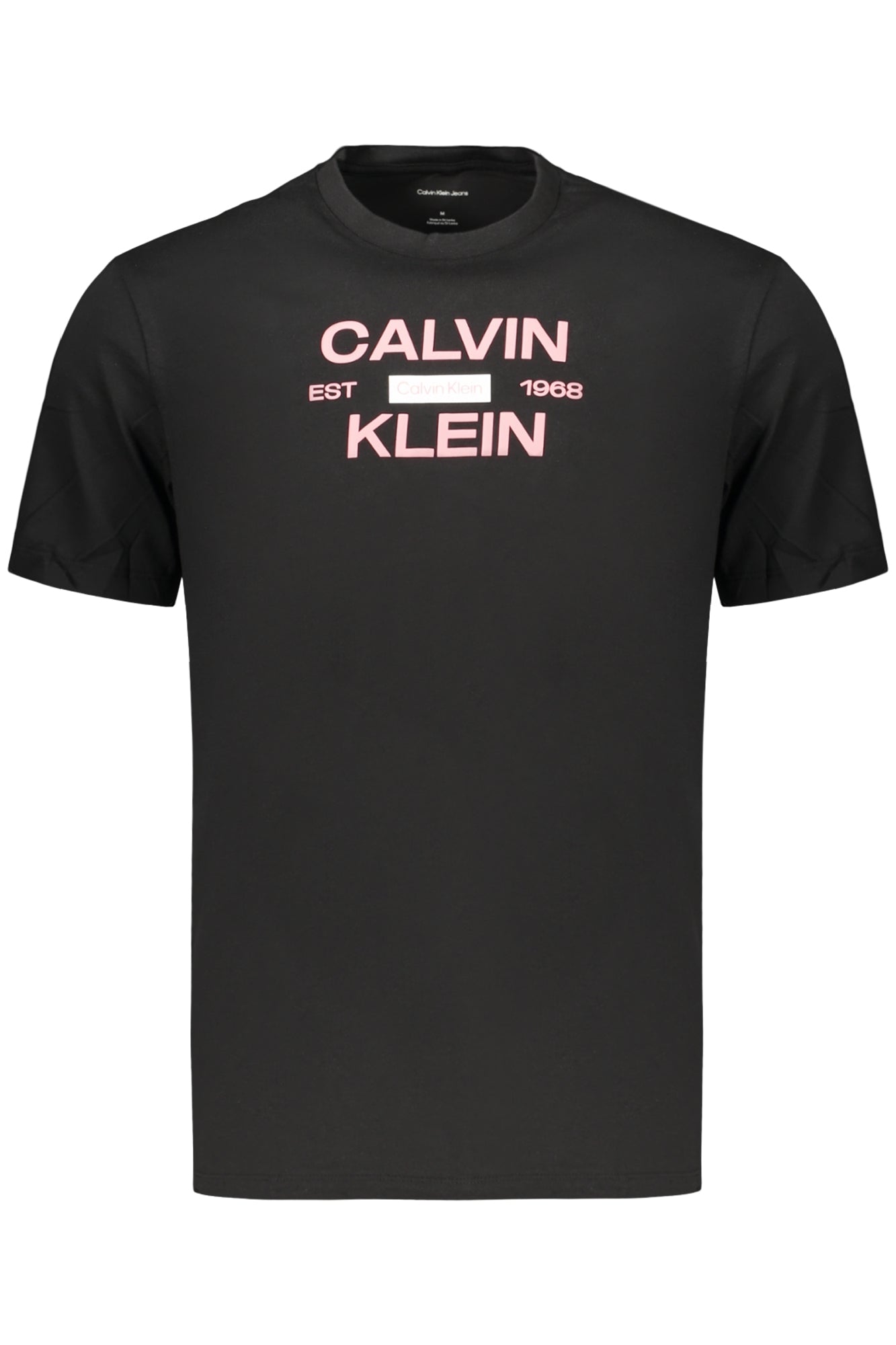 T-SHIRT EM ALGODÃO CALVIN KLEIN HOMEM PRETA