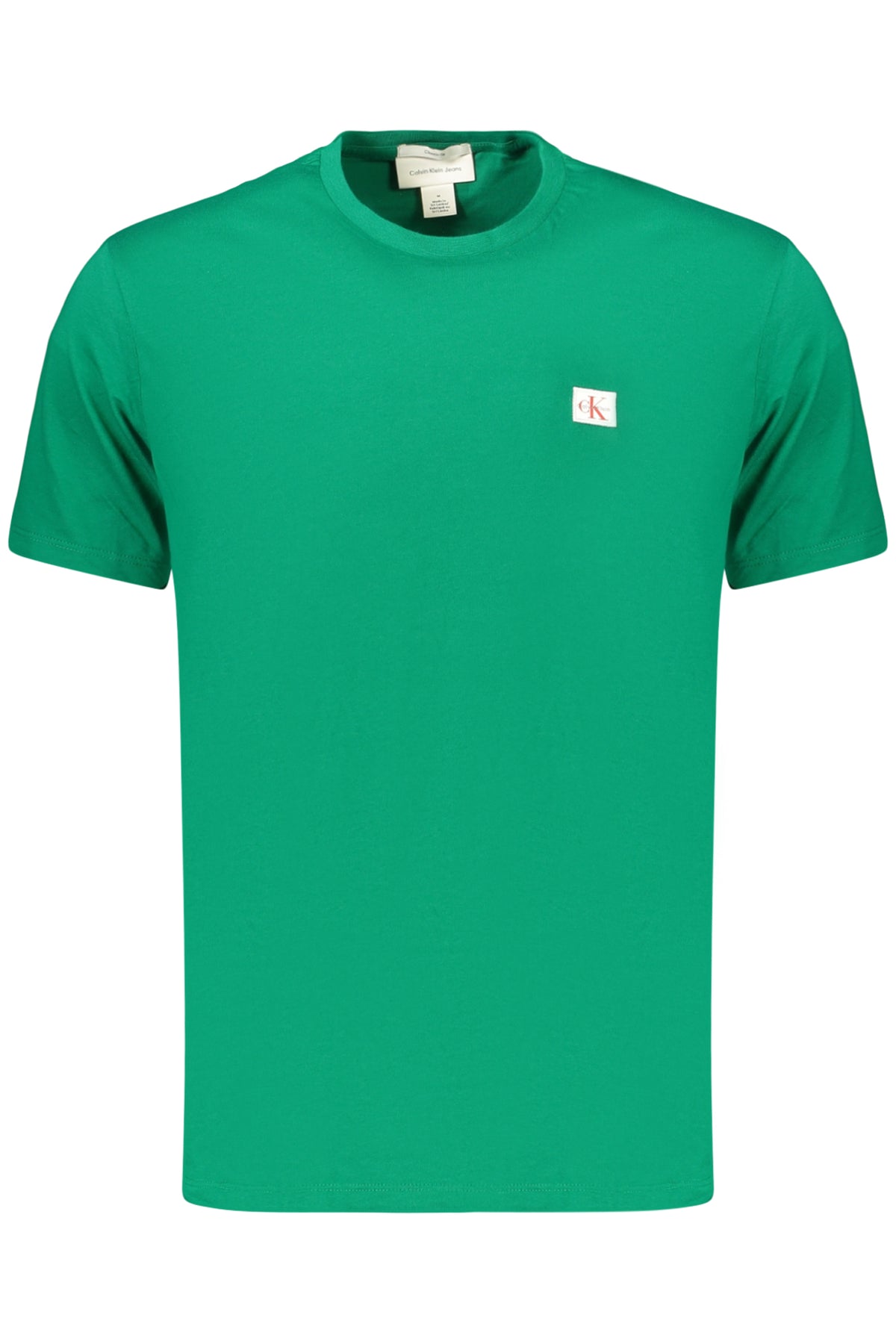 T-SHIRT EM ALGODÃO CALVIN KLEIN HOMEM VERDE