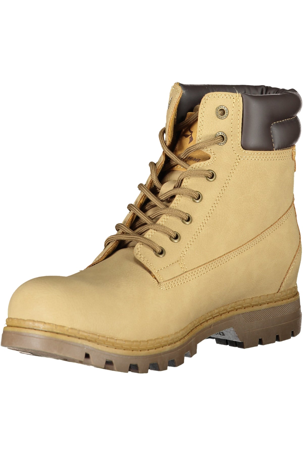 BOTINS COM ATACADORES CARRERA HOMEM BEGES