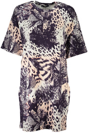 VESTIDO CURTO FEMININO CLASSE CAVALLI ROSA