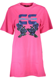 VESTIDO CURTO FEMININO CAVALLI CLASS ROSA