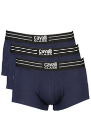 ROUPA INTERIOR EM ALGODÃO CAVALLI CLASS HOMEM AZUL