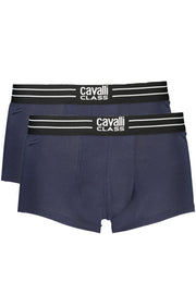 CAVALLI CLASS MEN'S BLUE BOXER SHORTS