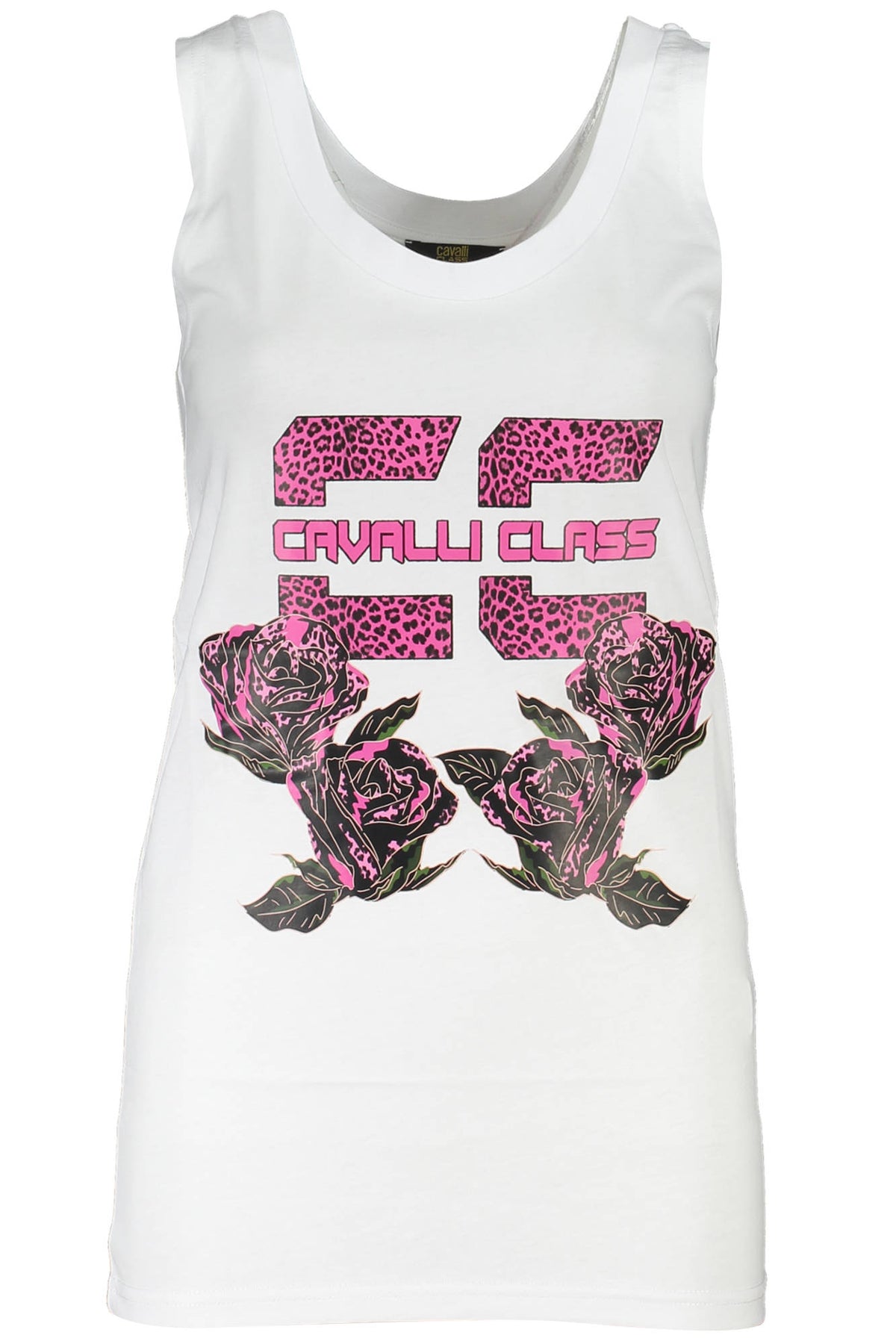 TOP DE ALÇAS EM ALGODÃO CAVALLI CLASS MULHER BRANCO