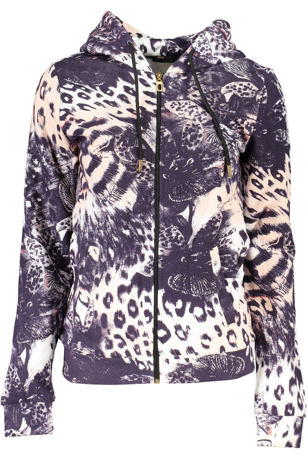 CAMISOLA FEMININA ROSA COM ZIP CAVALLI CLASS
