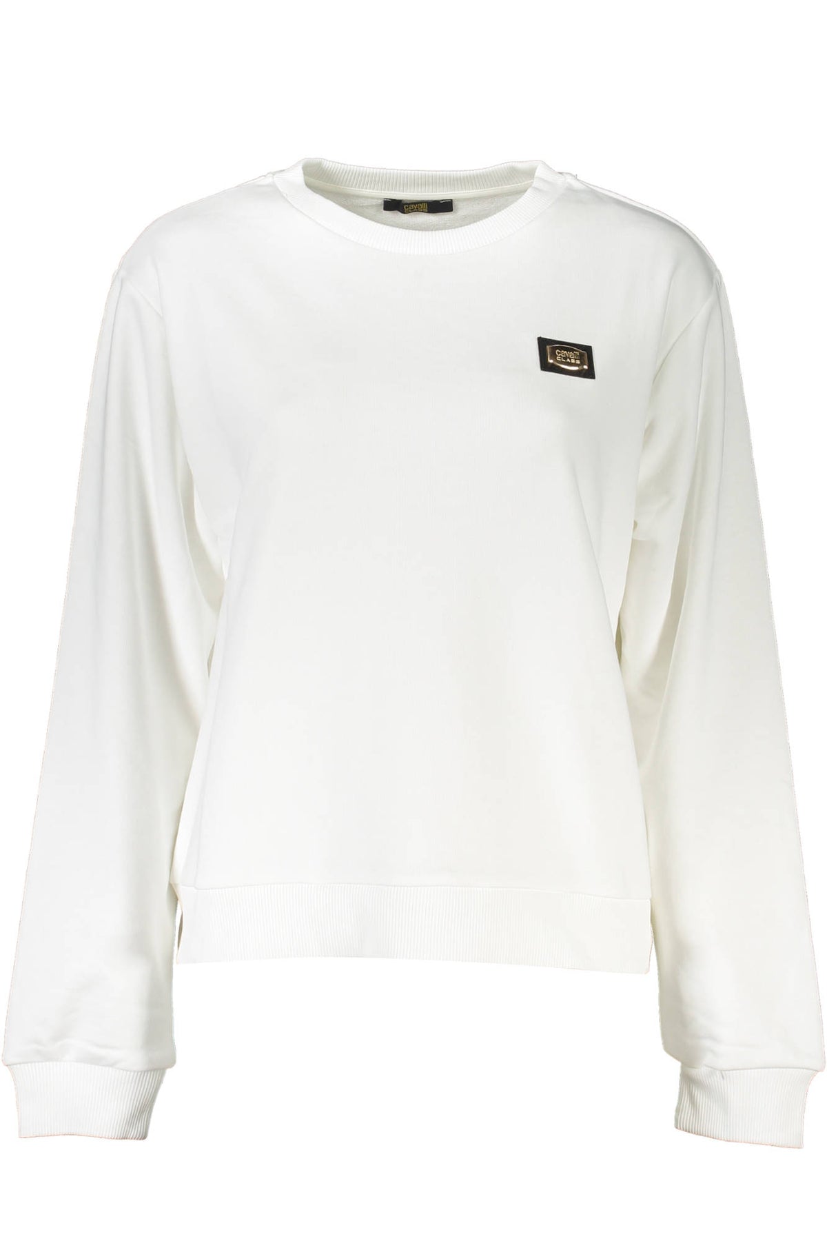 SWEATSHIRT EM ALGODÃO CAVALLI CLASS MULHER BRANCA