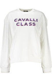 SWEATSHIRT EM ALGODÃO CAVALLI CLASS MULHER BRANCA