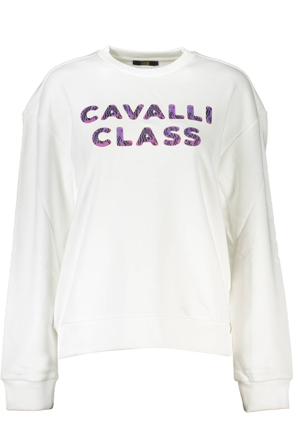 SWEATSHIRT EM ALGODÃO CAVALLI CLASS MULHER BRANCA