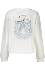 SWEATSHIRT EM ALGODÃO CAVALLI CLASS MULHER BRANCA