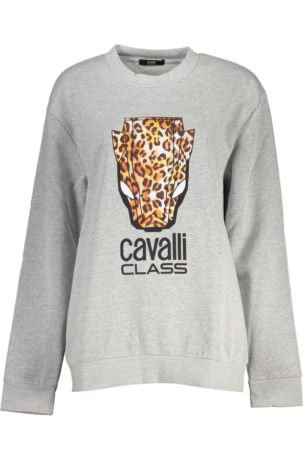 CAMISOLA FEMININA CAVALLI CLASS CINZA COM ZIPLES