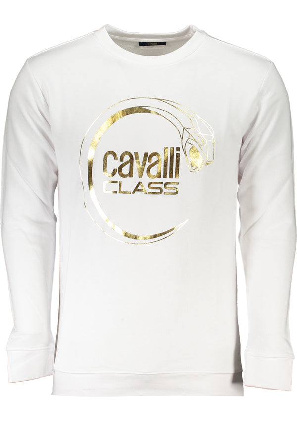 CAMISOLA CAVALLI CLASS MASCULINA BRANCA COM ZIPLESS