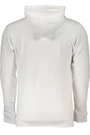 CAVALLI CLASS MEN'S WHITE SWEATER WITH ZIPLESS