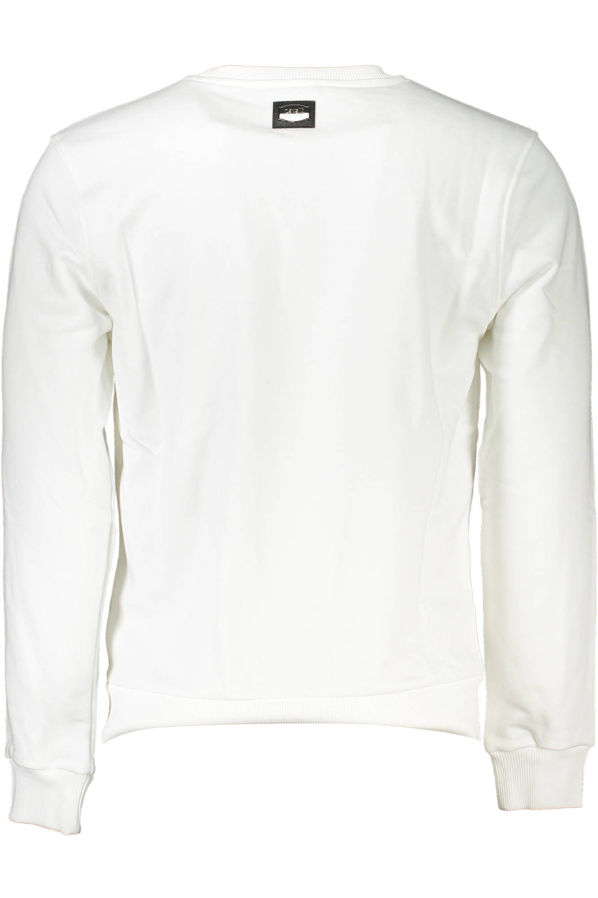 CAVALLI CLASS MEN'S WHITE SWEATER WITHOUT ZIP