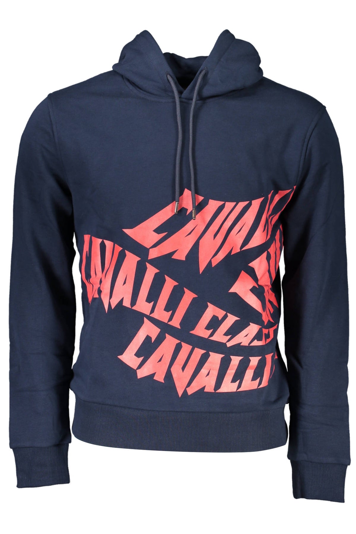 CLASS CAVALLI MEN'S BLUE ZIPLESS SWEATER