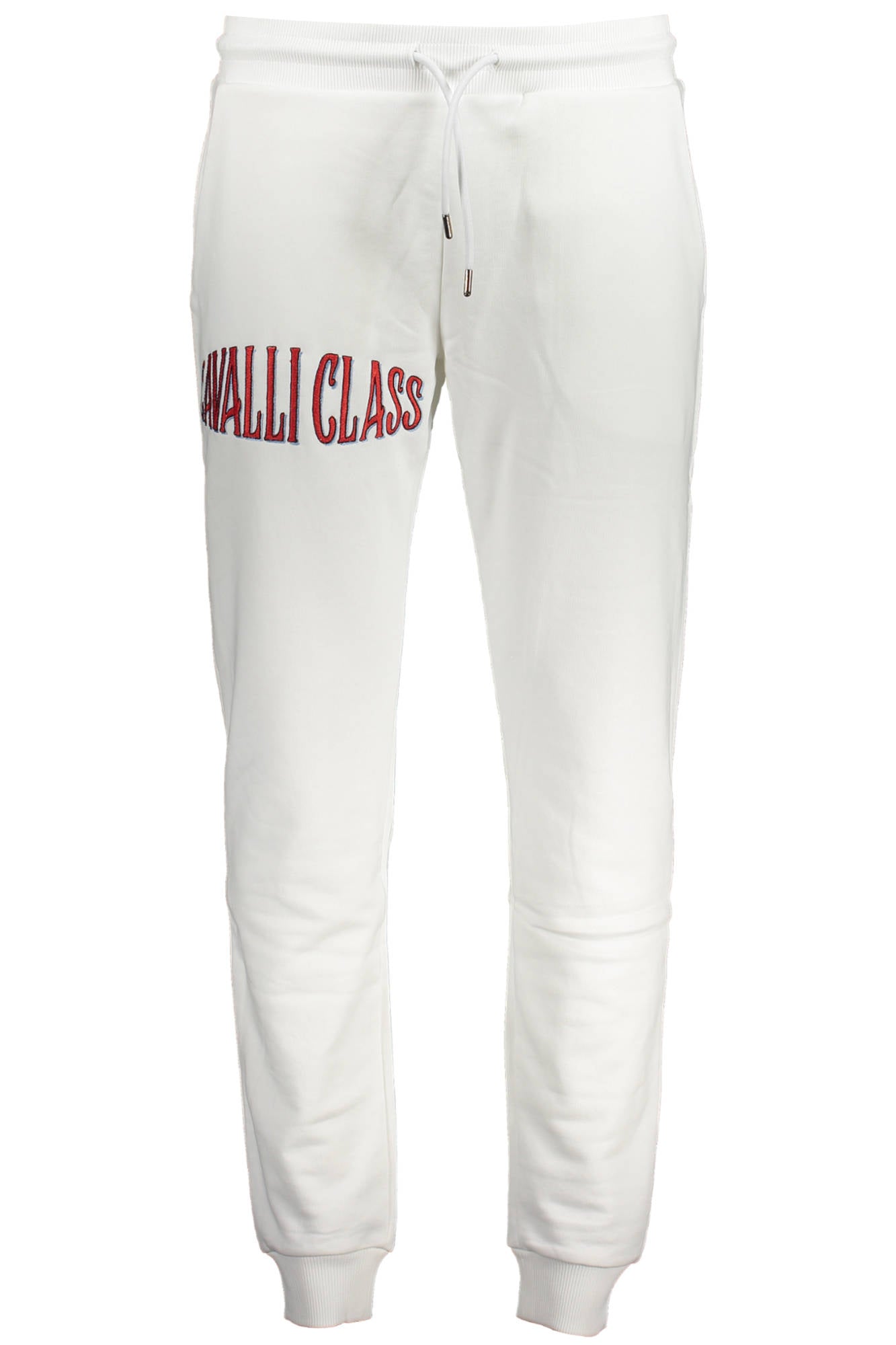 MEN'S WHITE CAVALLI CLASS TROUSERS
