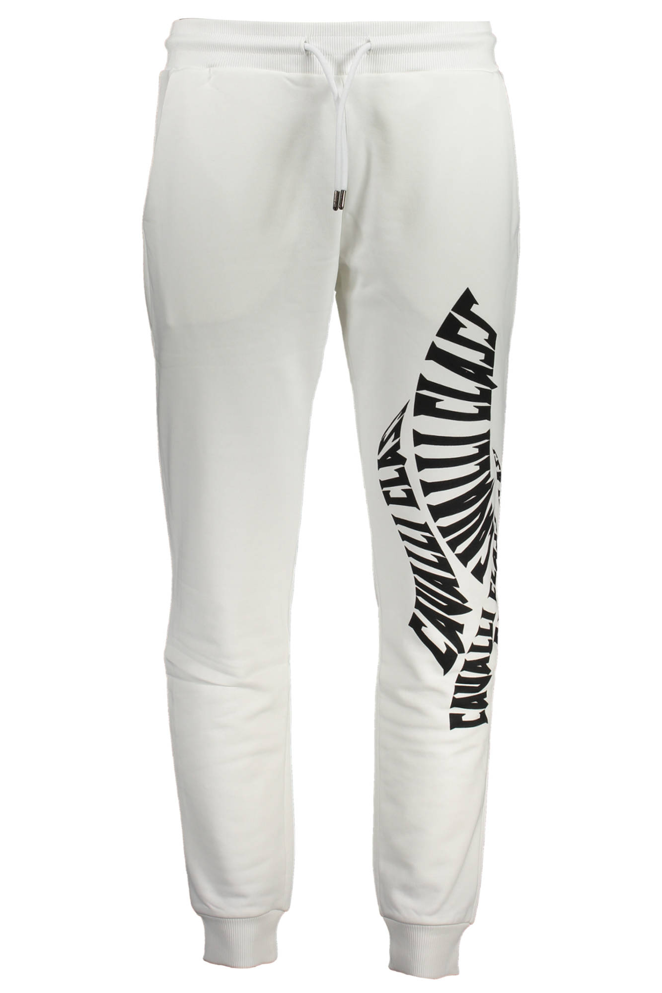 MEN'S WHITE CAVALLI CLASS TROUSERS
