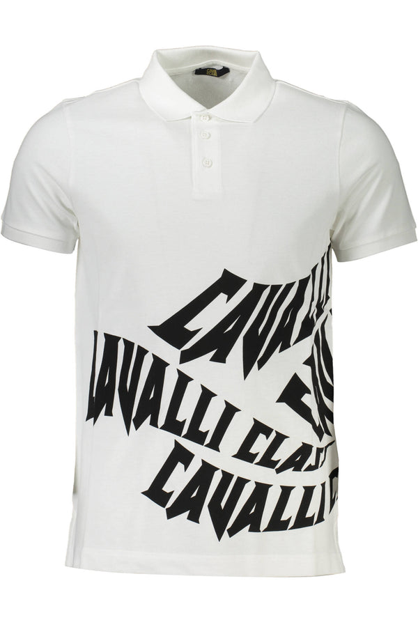 CAVALLI CLASS POLO MANGA CURTA HOMEM BRANCO