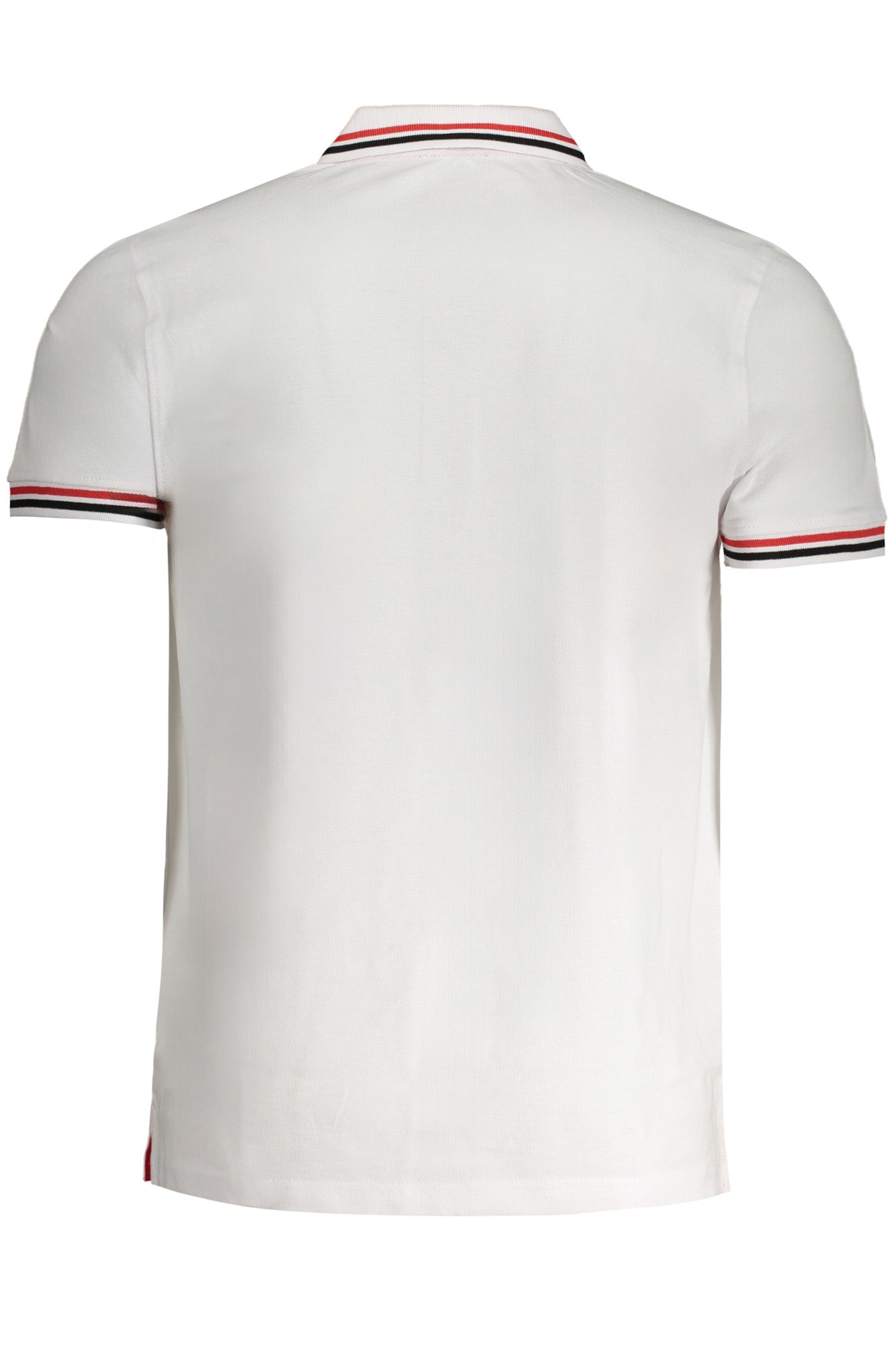 CAVALLI CLASS MEN'S WHITE SHORT SLEEVE POLO SHIRT