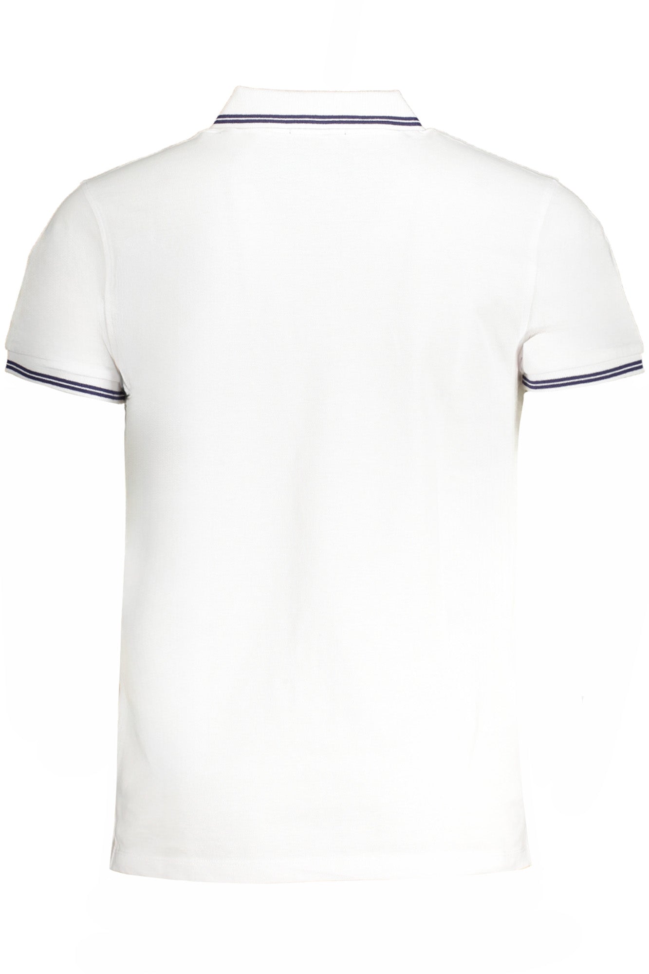 CAVALLI CLASS MEN'S WHITE SHORT SLEEVE POLO SHIRT