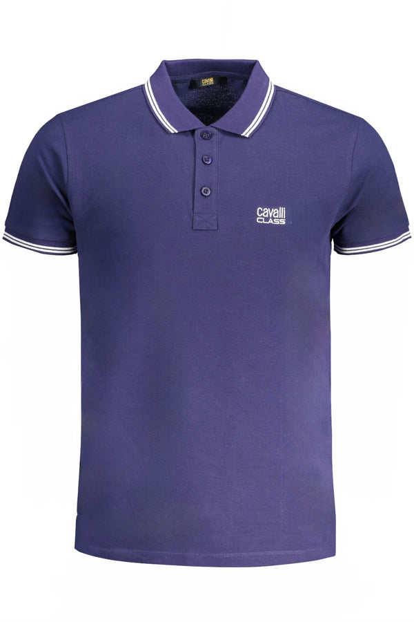 CAMISA POLO DE MANGA CURTA MASCULINA CAVALLI CLASS AZUL