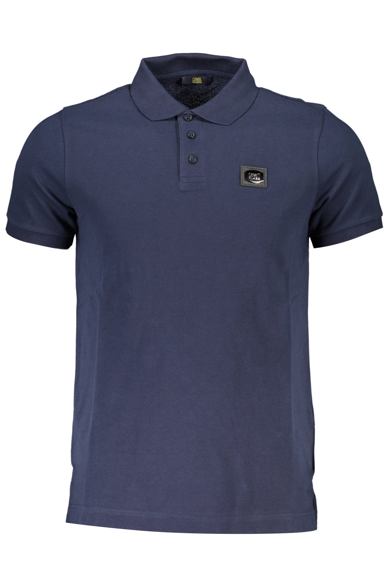 CAVALLI CLASS MEN'S SHORT-SLEEVED POLO SHIRT BLUE
