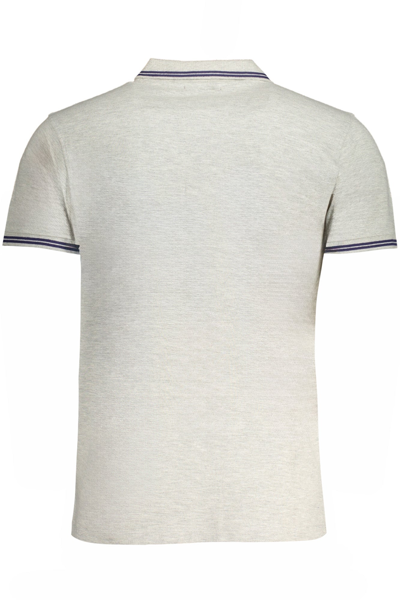 CAVALLI CLASS MEN'S GREY SHORT SLEEVE POLO SHIRT