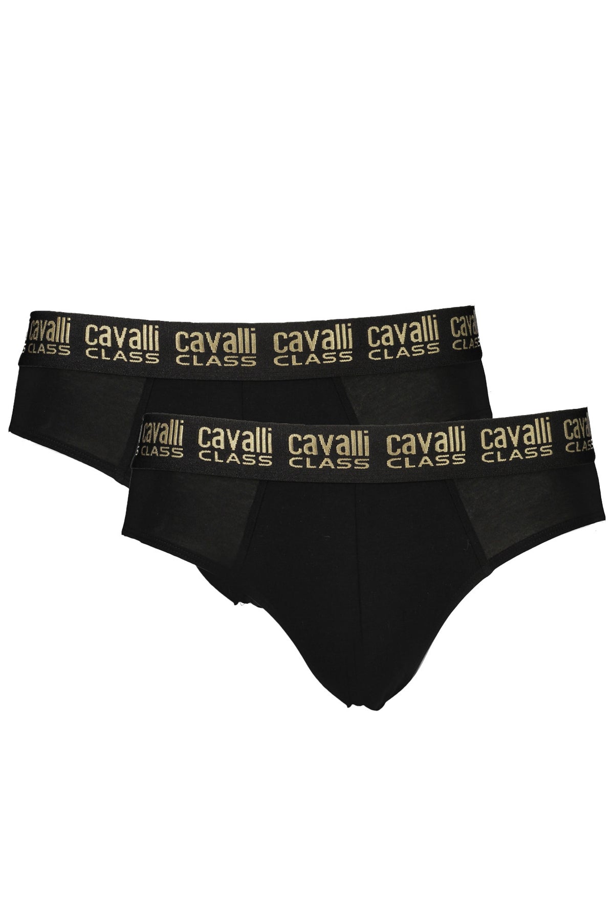 CAVALLI CLASS MEN'S BLACK BRIEFS