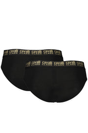CAVALLI CLASS MEN'S BLACK BRIEFS