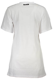 T-SHIRT EM ALGODÃO CAVALLI CLASS MULHER BRANCA