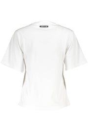 T-SHIRT EM ALGODÃO CAVALLI CLASS MULHER BRANCA