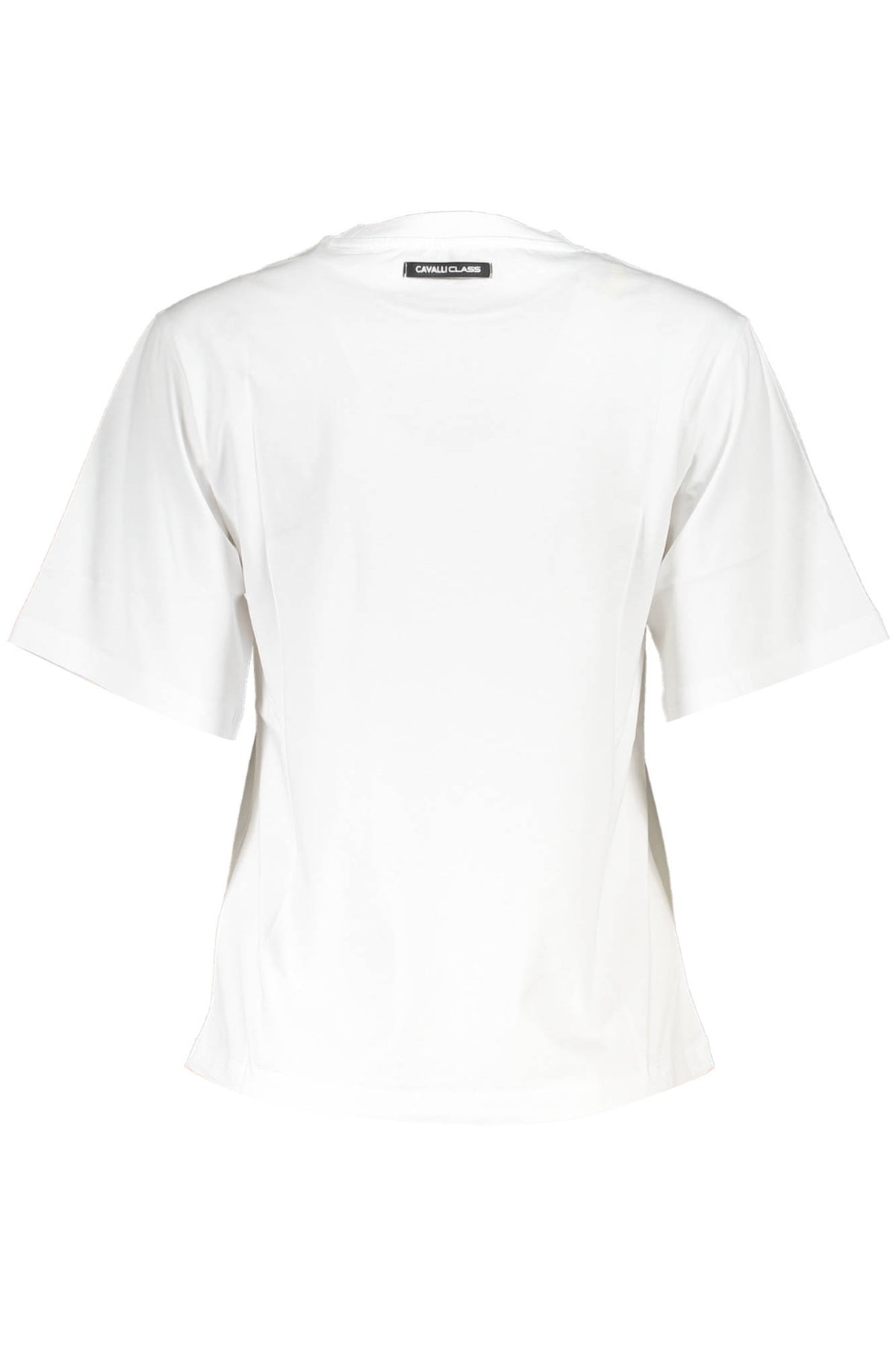 T-SHIRT EM ALGODÃO CAVALLI CLASS MULHER BRANCA