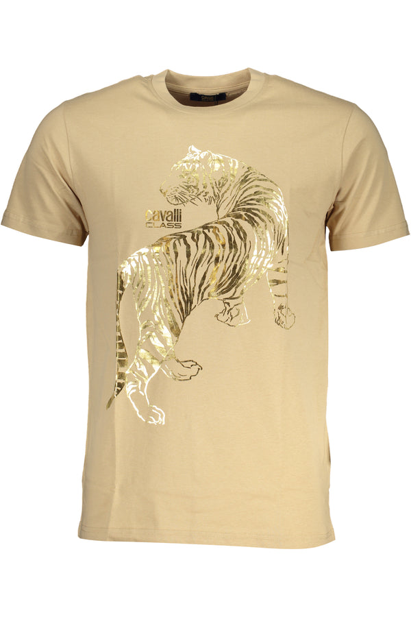 T-SHIRT DE MANGA CURTA HOMEM CLASSE CAVALLI BEGE