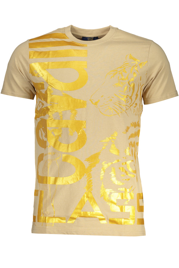 T-SHIRT DE MANGA CURTA HOMEM CLASSE CAVALLI BEGE