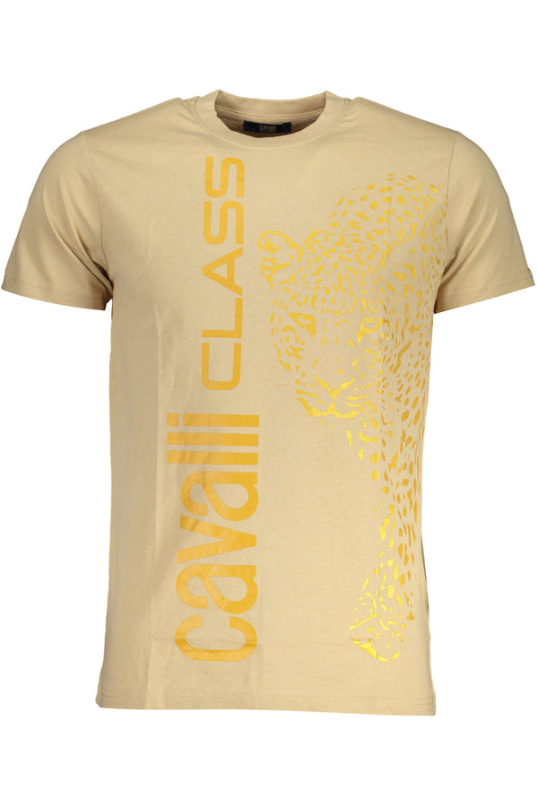 T-SHIRT DE MANGA CURTA HOMEM CLASSE CAVALLI BEGE
